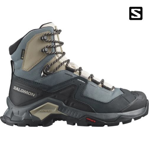 Botas Montaña Salomon Quest Element GTX Mujer Grises Negros Kaki | MX JVBK069